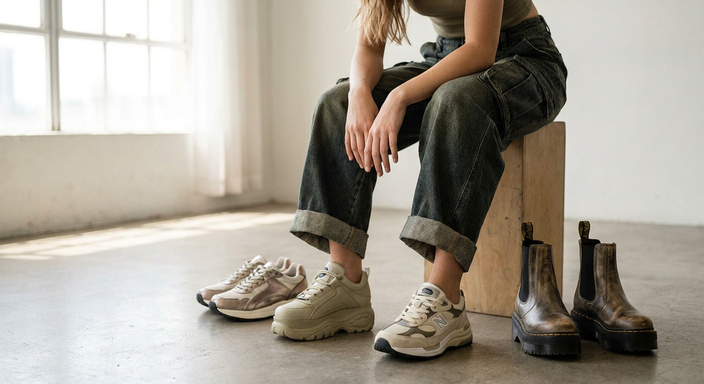 What Shoes Go Best with Baggy Y2K Pants?