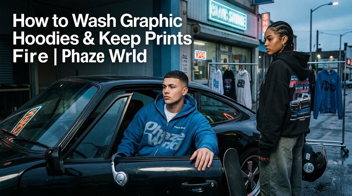 How to Wash Graphic Hoodies & Keep Prints Fire | Phaze Wrld