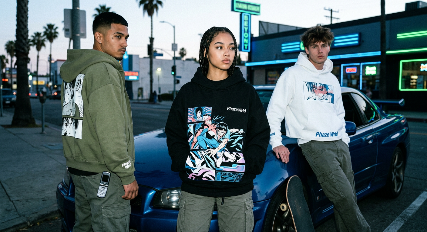 Anime Hoodie Designs: Merging Manga Aesthetics with Streetwear