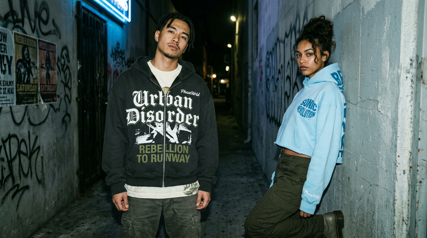 Hip-Hop and Punk's Impact on Streetwear Graphic Tees