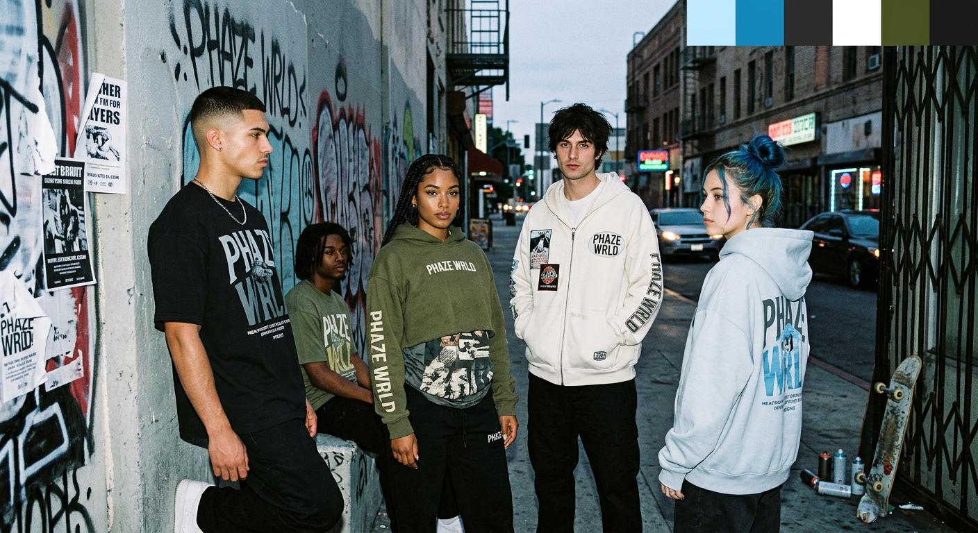 Street Art, Graffiti & Bold Typography in Tee Design